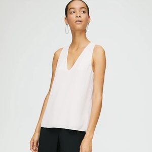 Aritzia Babaton Maddox Blouse in White Size Small